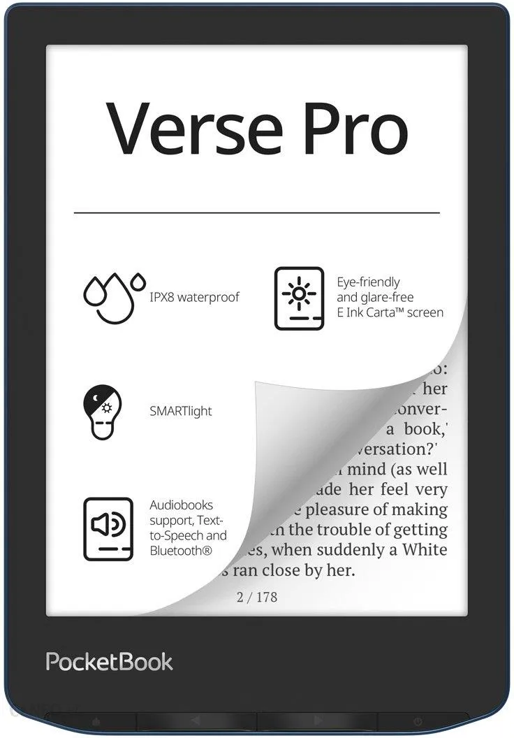 Instrukcja w języku polskim w formacie PDF do czytnika PocketBook Verse Pro.