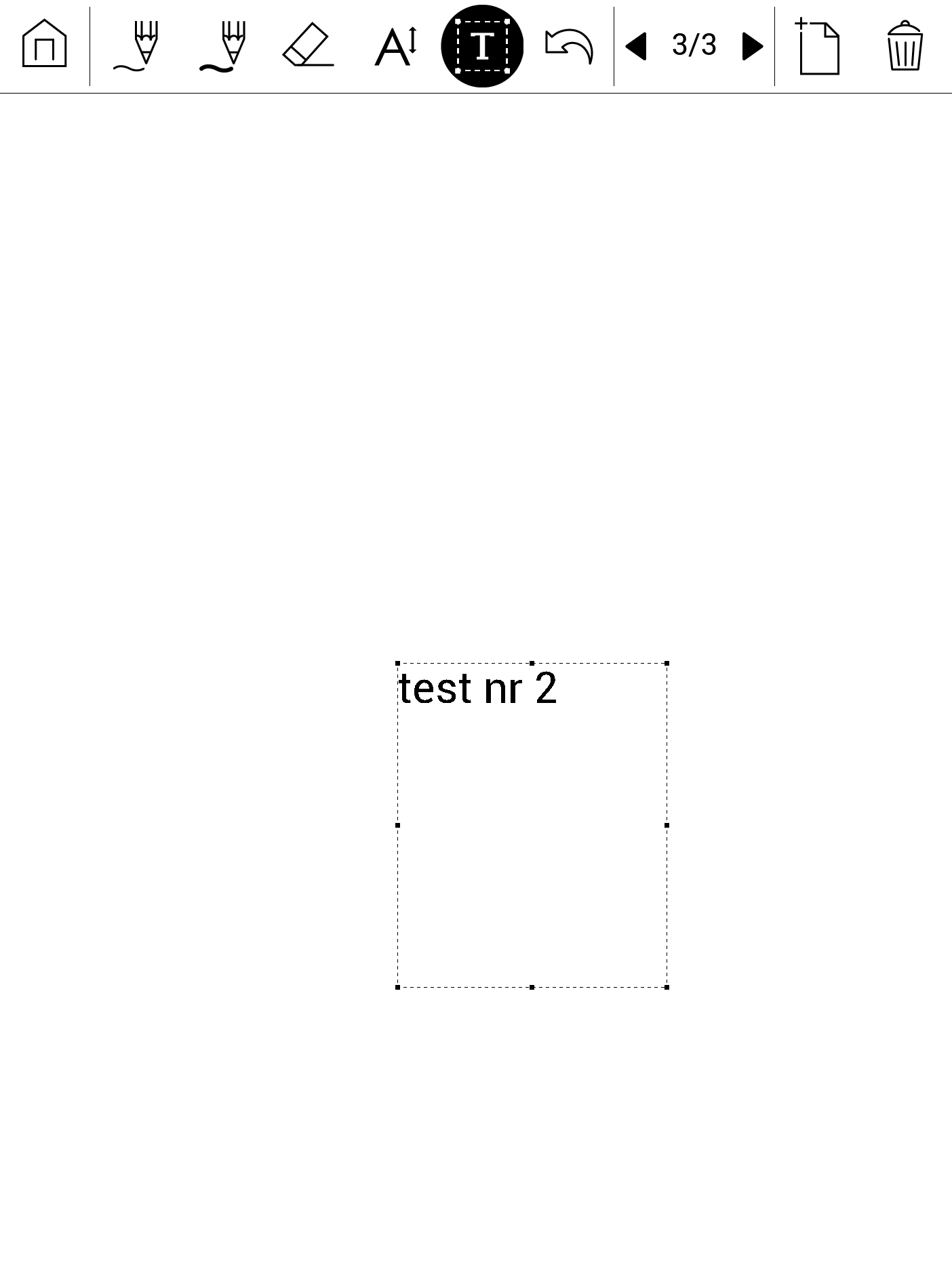 Wprowadzanie tekstu w usłudze odręcznych notatek na PocketBooku