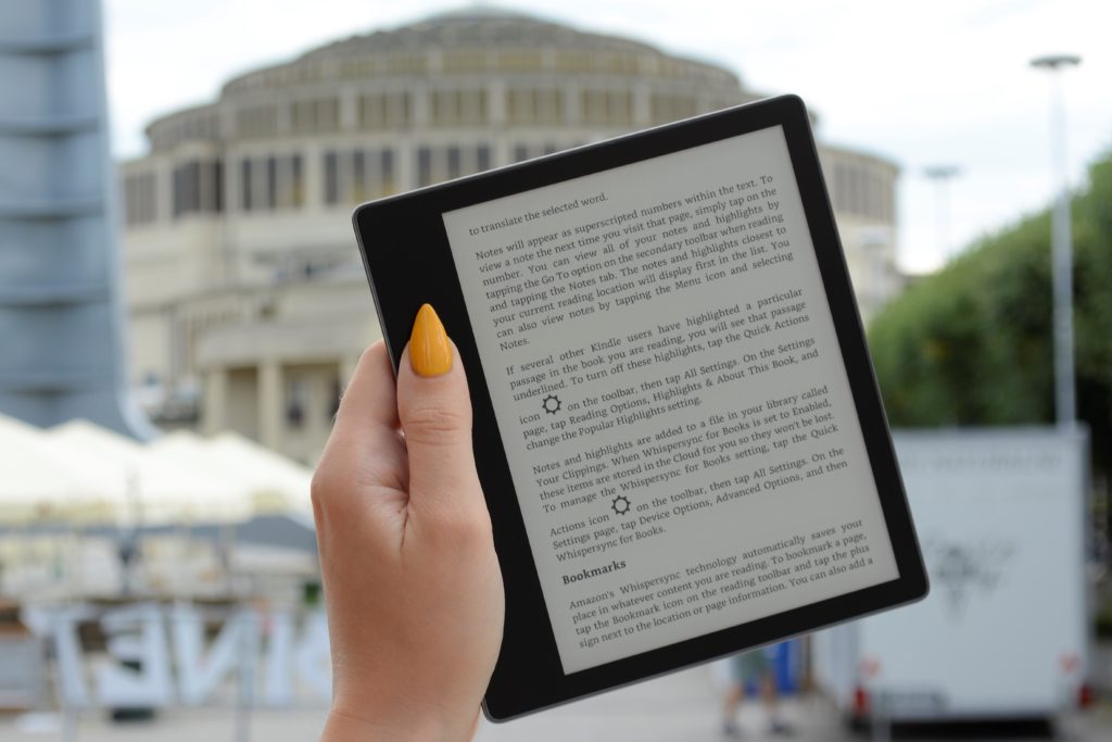 Czytanie ebooków na Kindle Oasis 3