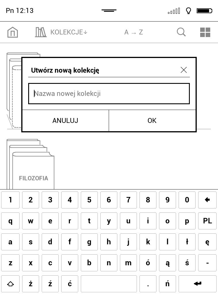 Tworzenie kolekcji ebooków na czytniku PocketBook