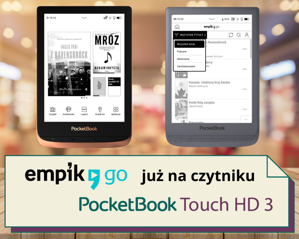 Empik Go na czytniku PocketBook Touch HD 3