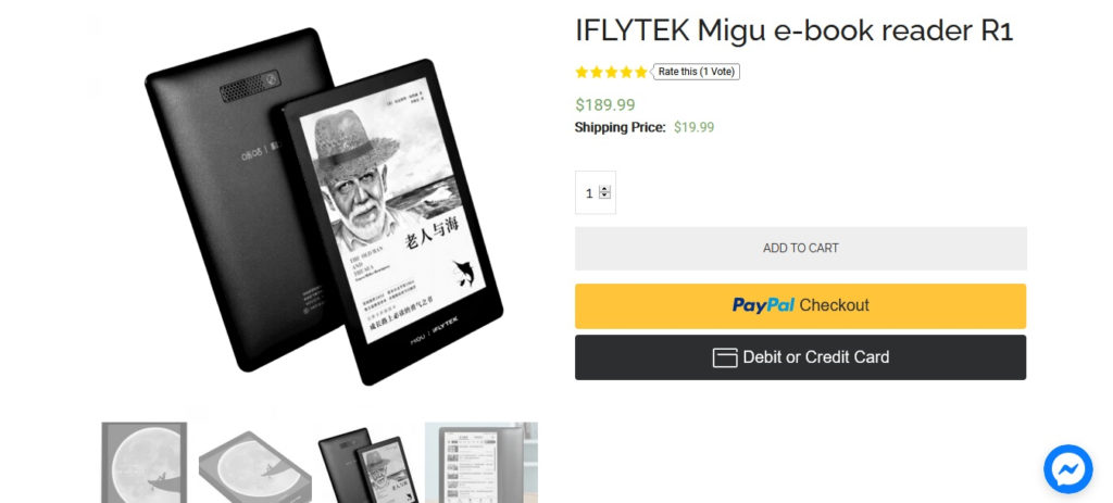 Czytnik ebooków iFlytek Migu dostępny w sprzedaży