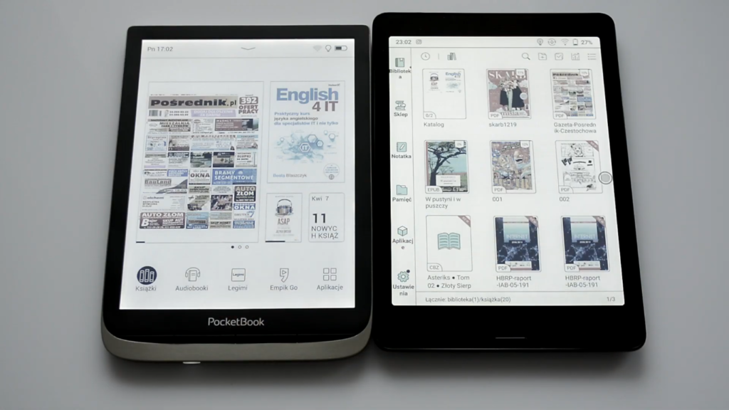 Onyx Nova3 Color vs Pocketbook InkPad Color Comparison Video