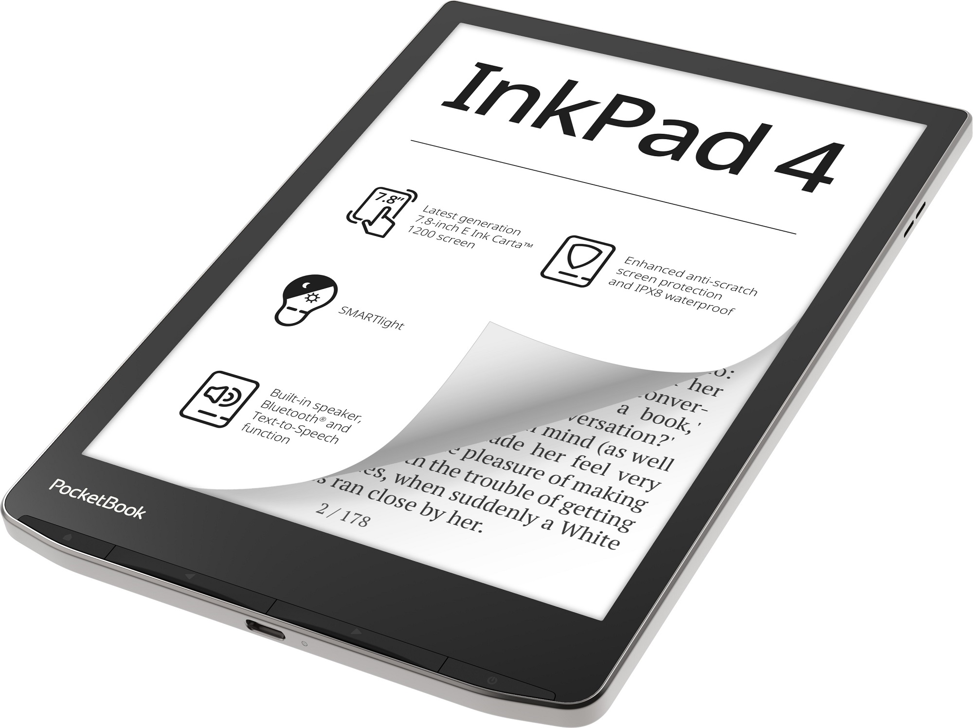 Instrukcja w języku polskim w formacie PDF do czytnika PocketBook InkPad 4.