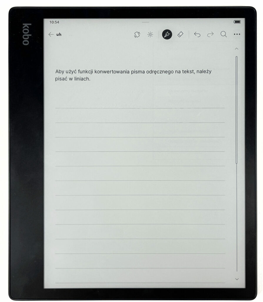 Notatka zaawansowana Kobo Elipsa 2E