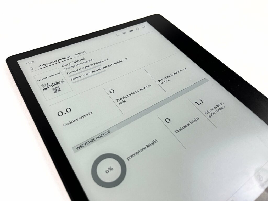 Monitorowanie aktywności na notatniku e-ink Kobo